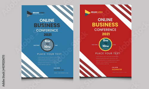 business conference flyer corporate flyer template