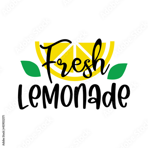 Labels and signs of fresh lemonade with lemon. Vector illustrations for graphic and web design, for stand, restaurant
