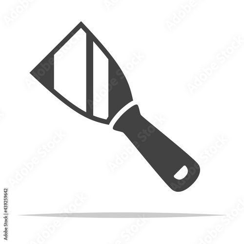 Hand scraper tool icon vector isolated