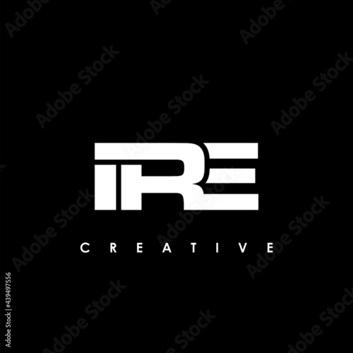 IRE Letter Initial Logo Design Template Vector Illustration