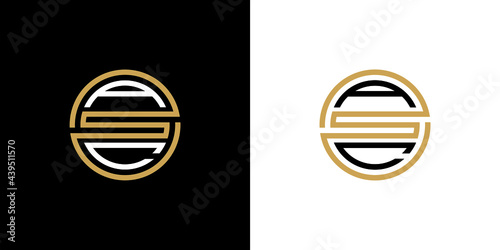 ASC creative letter logo design vector icon illustration