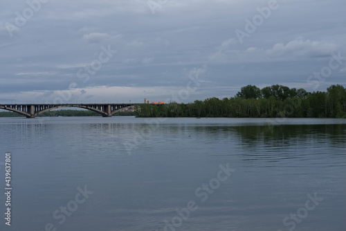 The view of river, Krasnoyarsk, Siberia, Russia.