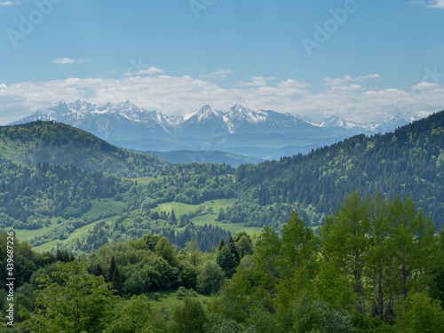 Widok na Tatry wysokie z Palenicy