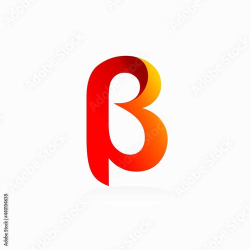 beta logo with modern concept