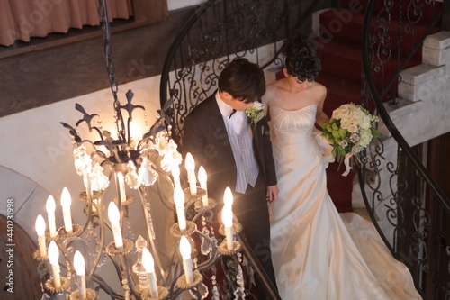 結婚式にて美しい花嫁の門出