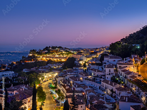 Mijas village in Andalusia with white houses, Spain