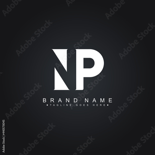 Initial Letter NP Logo - Simple Business Logo