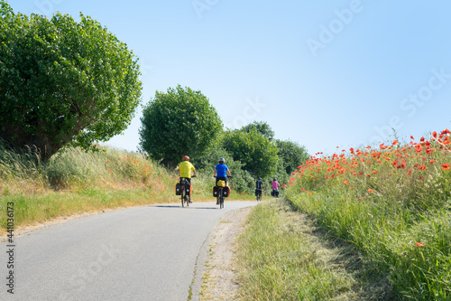 Outdoor activities in Mecklenburg Western Pomerania, actively organize holidays. Cycling trough the beautiful landscape in summer time on quiet country roads with wonderful views