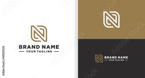 NL LINE LOGO LUXURY EDITABLE