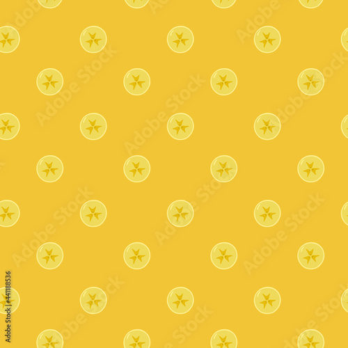 Vector seamless fruit kids background. Banana pattern. Printing on textile fabric.