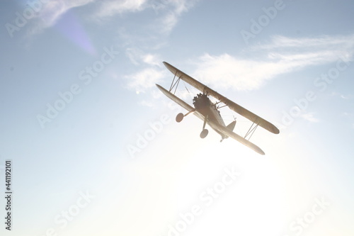 Boing pt 17 Stearman biplano vuelo acrobático Aeroclub Veronica 