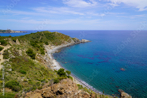 bay site of Anse de Paulilles at Port-Vendres in french Occitanie southeast france