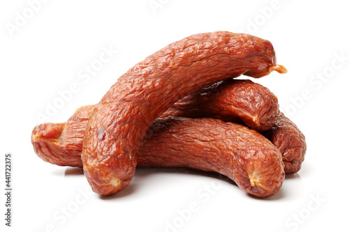  sausage on white background