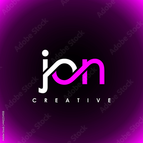 JON Letter Initial Logo Design Template Vector Illustration