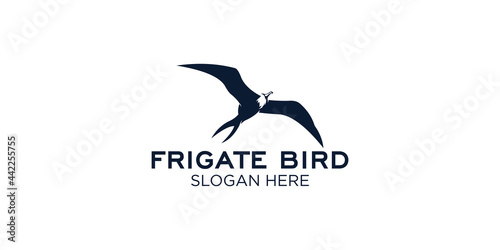 frigate bird logo design template
