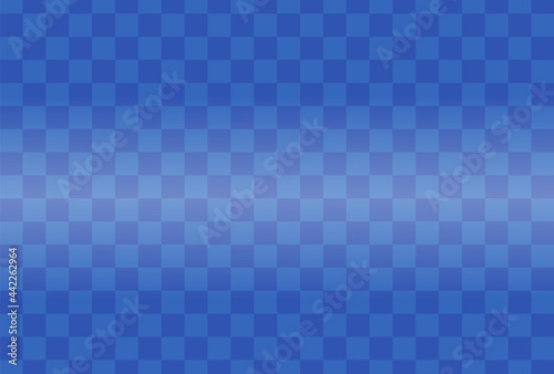 和柄地紋「市松模様」紺色/青色の和モダンテイストの日本の伝統な文様- グラデーション加工