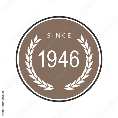 Since 1946 emblem design