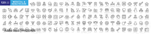 Medicine outline iconset