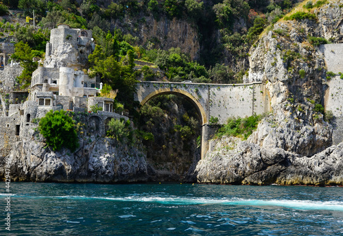 Fiordo di Furore view from the boat, Amalfi Coast, Campania, Salerno, Italy