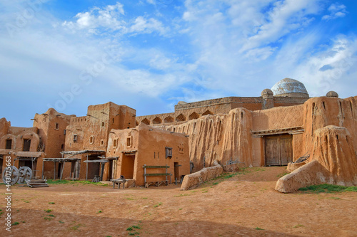 Grand palace in the ancient Sarai Batu mongol settlement