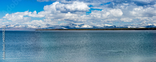Yellowstone Lake from the West Thumb Geyser Basin in Yellowstone National Park, Wyoming