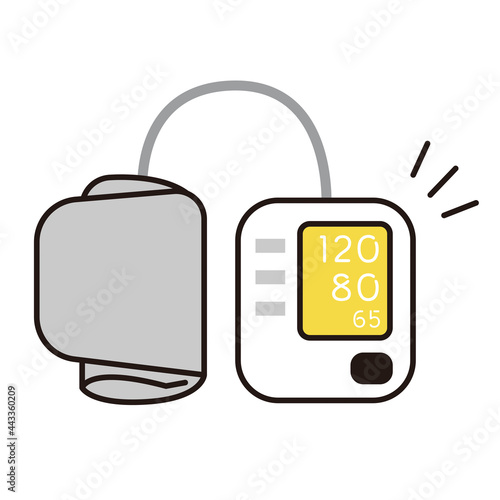 シンプル イラスト 血圧計のアイコン