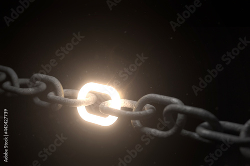 Chain with one strong link
