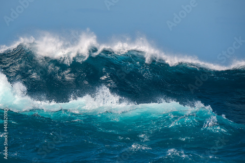 Big wave breaking on the sea