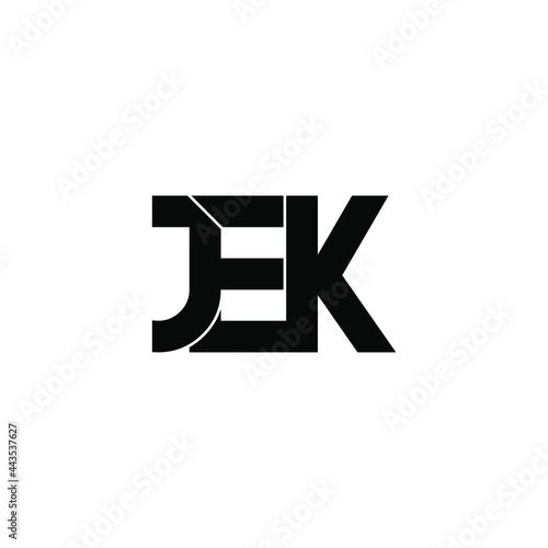 jek letter original monogram logo design