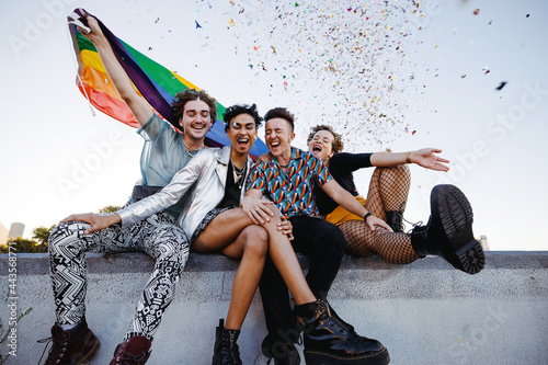 Confetti celebrations of pride