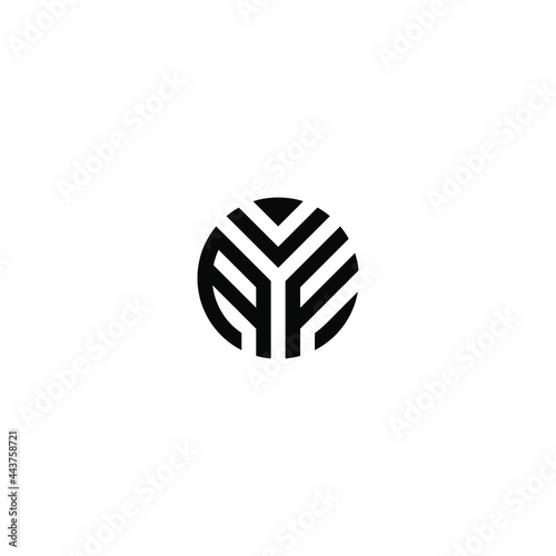 af letter vector logo abstract