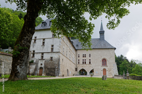 ST-PIERRE DE CHARTREUSE, FRANCE, June 6, 2021 : Museum of Grande Chartreuse Monastery, head monastery of the Carthusian religious order.