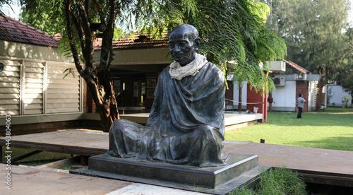 Gandhi Statue at Sabarmati Ashram, Ahmedabad, Gujarat, India