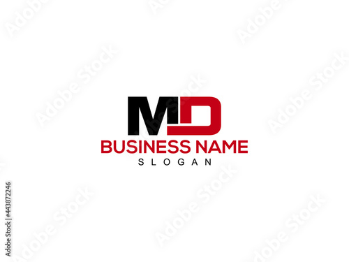 Letter MD Logo Creative md Logo Icon Vector Image Design For Company or Business