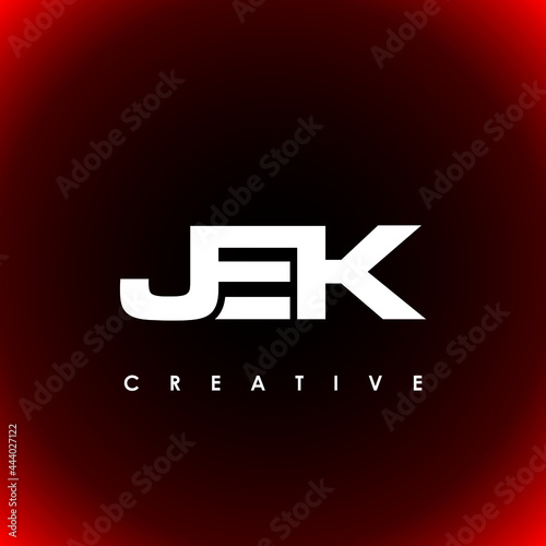 JEK Letter Initial Logo Design Template Vector Illustration
