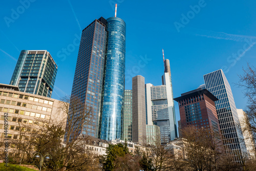 Hochhäuser in der Innenstadt von Frankfurt am Main