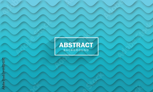Abstract paper cut wave design for business background or banner.
