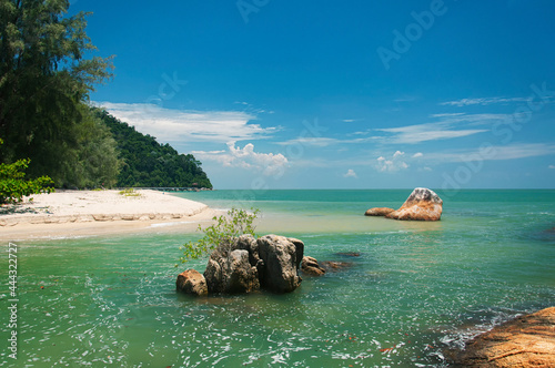 penang national park and straits of Malacca landscape