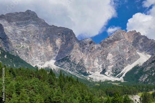 landscape in alps, photo as a background , in pasubio mountains, dolomiti, alps, thiene schio vicenza, north italy