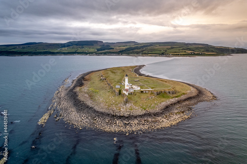Pladda Island in the Firth of Clyde off the Isle of Arran an Abandoned Area with an old Lighthouse