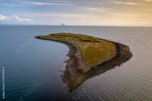 Pladda Island in the Firth of Clyde off the Isle of Arran an Abandoned Area with an old Lighthouse