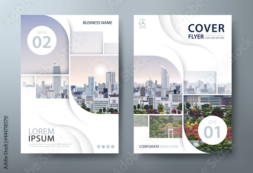 Annual report brochure flyer design template vector, Leaflet cover presentation, book cover.