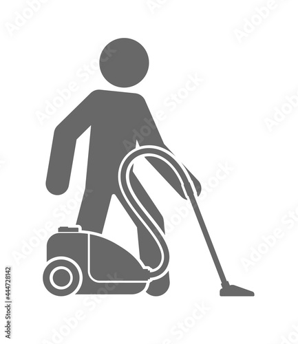 person man with vacuum cleaner i