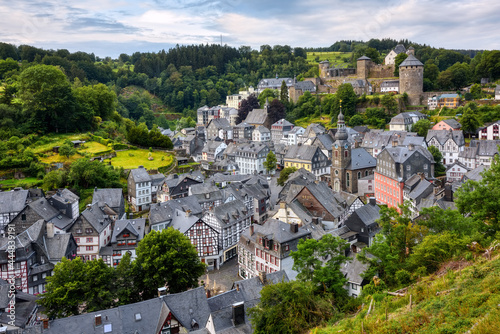 Historical Monschau town, Eifel region, Germany