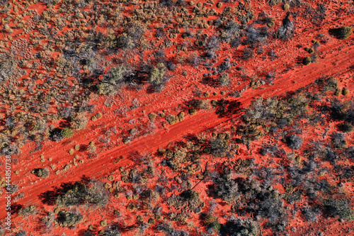central Australia orange ground