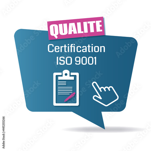 Logo certification ISO 9001.