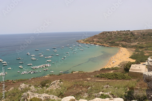 Gozo Calypso cave view blue sea