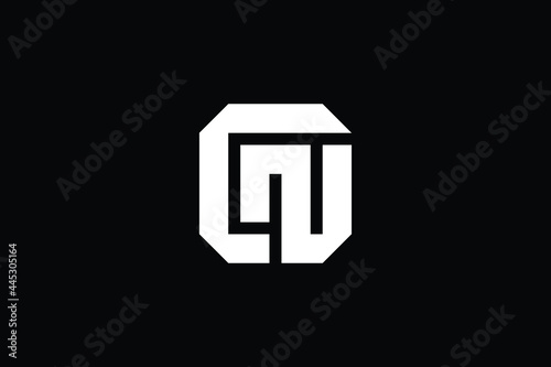 CN logo letter design on luxury background. NC logo monogram initials letter concept. CN icon logo design. NC elegant and Professional letter icon design on black background. N C NC CN