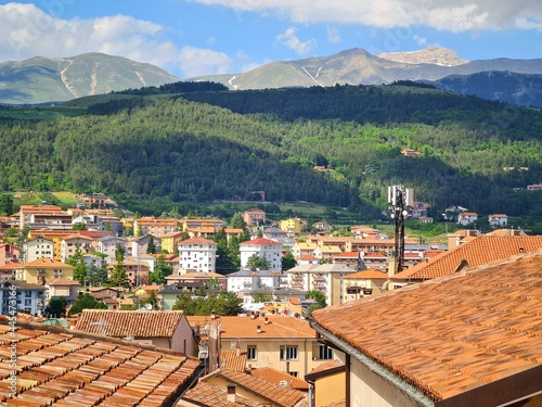 Rooftops of L'Aquila, Abruzzo, Italy