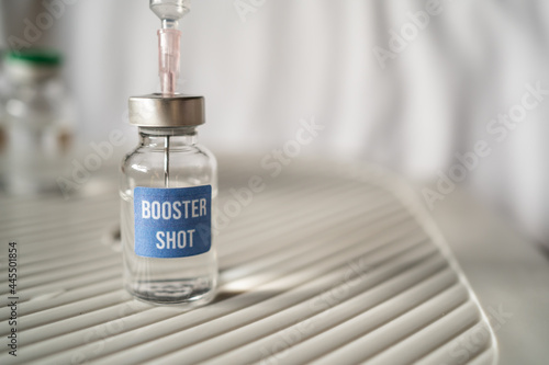 Covid-19 booster shot vaccine concept